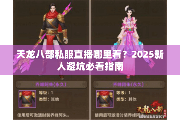 天龙八部私服直播哪里看？2025新人避坑必看指南